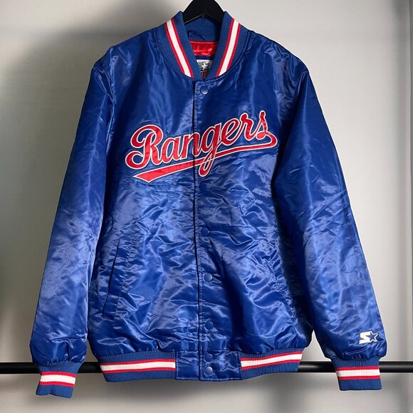 Men's Starter Homage Exclusive Texas Rangers Bomber Jacket XL - Picture 1 of 4